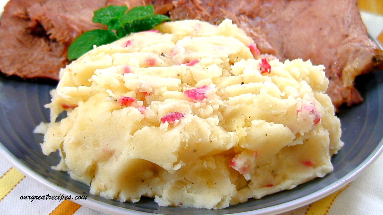 Mashed Potatoes with Bacon Bits